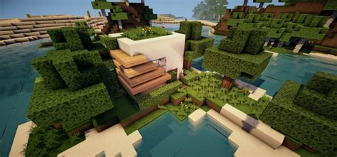 Small, dirty shacks becomes beautiful villas, simple. Small Modern House Minecraft Project