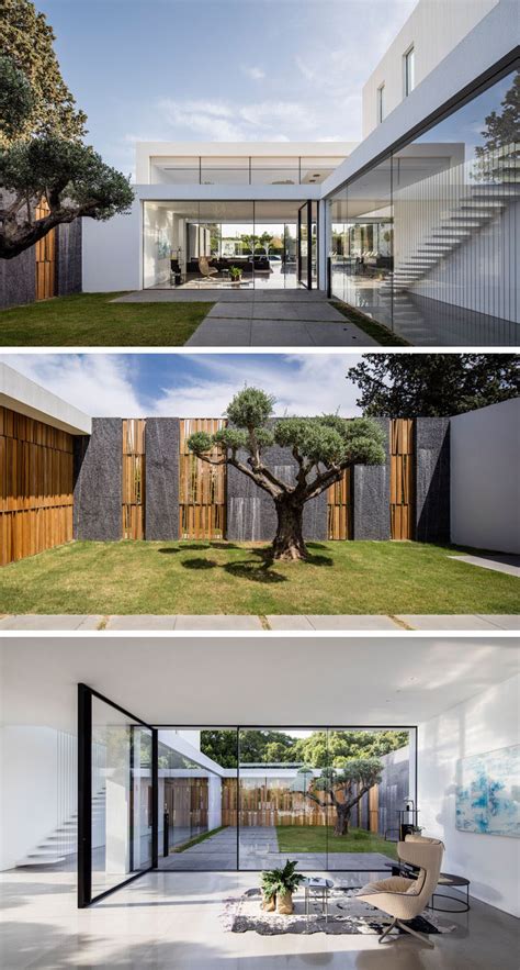 This Minimalist Home Of Double Height Ceilings And Large Windows Is
