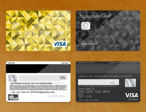 Choose from two designs, available in traditional, secure, or cash back visa credit cards Bank Card (Credit Card) PLUS PSD Template - Donation - ZAMARTZ