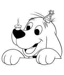Kleurplaat Puppy Verjaardag