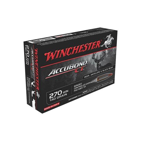 Winchester 270 Win 140 Gr Supreme Accubond Ct 20