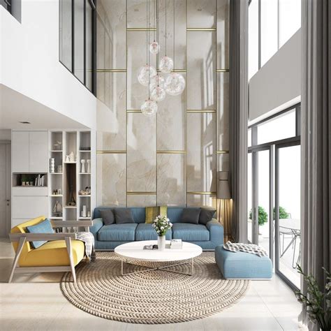 30 Double Height Living Rooms That Add An Air Of Luxury Luxury Living