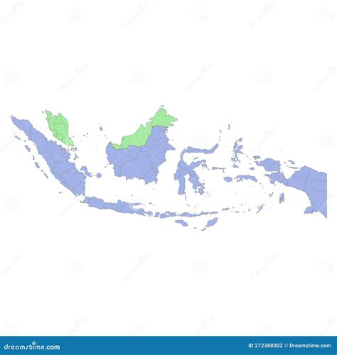 Political Map Of Malaysia Isolated On White Background Vector