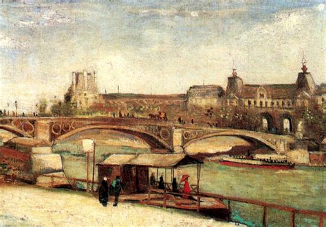 The Pont du Carrousel and the Louvre, 1886 - Vincent van Gogh - WikiArt.org