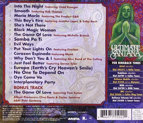 Carlos Santana Ultimate Santana Cd Opus3a