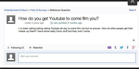 How Do You Get Youtube To Come Film You S Rfacepalm