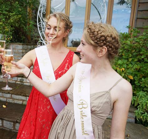 Personalised Classic Wedding Bridal Hen Party Sash By Sparks And