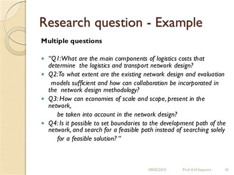 How, when, where and why, of user behaviour. How to write a research question and hypothesis