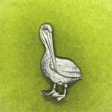 Pelican Pin Maurice Milleur Handcrafted Pewter Jewelry And Home Decor