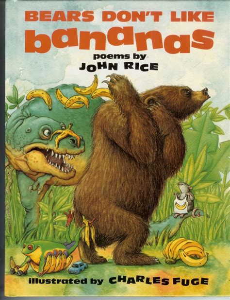 The Cover Of Bears Dont Like Bananas Authors Aloud