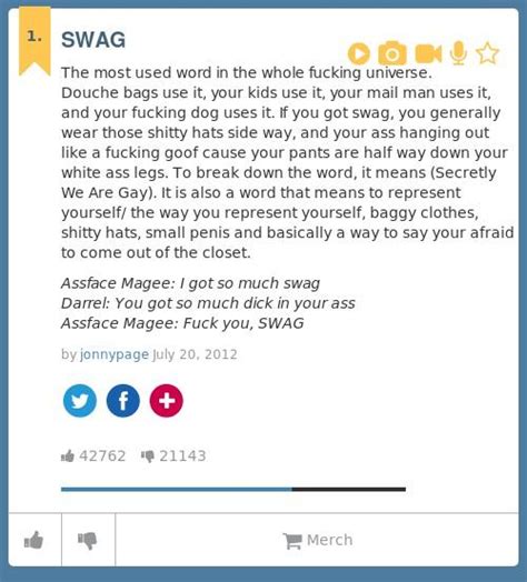 urban dictionary on twitter ddg is lol swag the most used word in the whole fucking universe
