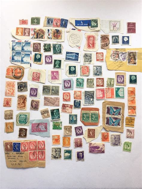 Over 100 Vintage Used International Postage Stamps Philatelist