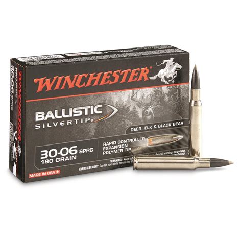 Winchester Supreme Ballistic Silvertip 30 06 Springfield Bst 180