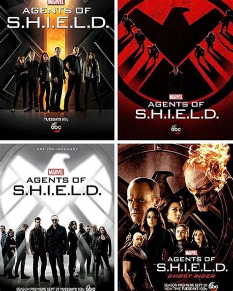 All Of The Marvels Agents Of Shield Season Posters Together