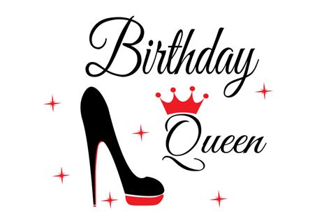 Birthday Queen Svg Birthday Queen Shirt Illustration Par Lillyrosy