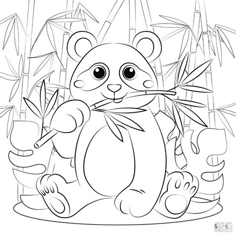 Panda Coloring Pages At Getcolorings Com Free Printable Colorings Riset