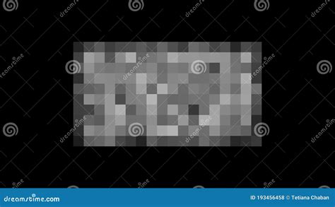 Pixel Censored Black Censor Bar Concept Censorship Rectangle