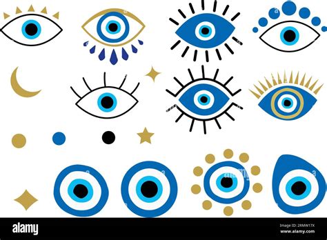Evil Eyes Set Vector Stock Vector Image And Art Alamy