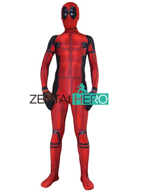 3d Printing Spandex Deadpool Costume Superhero Movie Bodysuit [16080201] 75 99 Superhero
