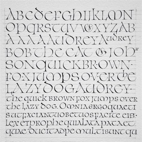 Uncial Research Calligraphy By Julien Priez Lettering Hand Lettering