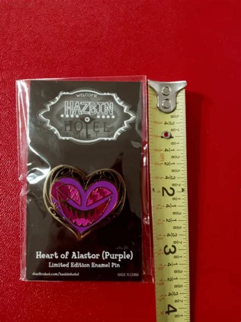 Hazbin Hotel Heart Of Alastor Enamel Pin Helluva Boss Vivziepop Limited