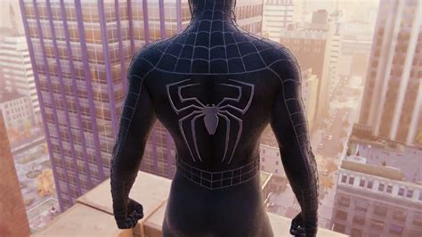 New Black Suit Photoreal Raimi Symbiote Spider Man Pc Mods Youtube