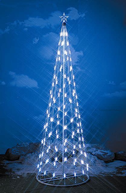 light string christmas cone tree
