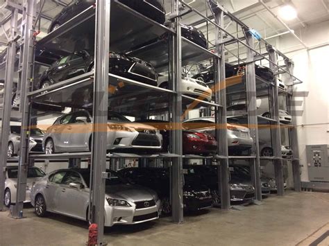 China Vertical Multilevel Four Post Public Car Stacker China Ce