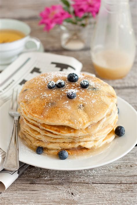 Blueberry Buttermilk Pancakes Quick And Easy Recipes