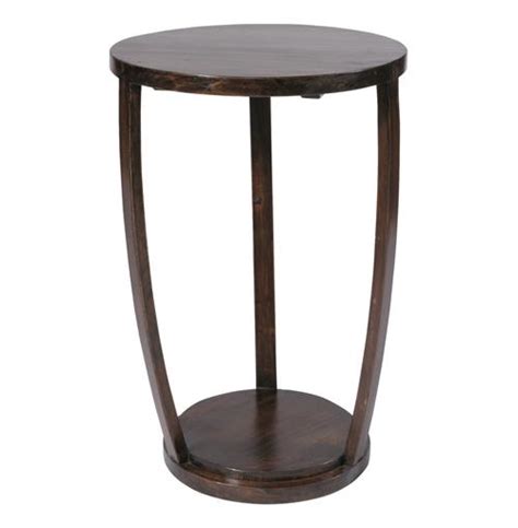Gotham Espresso Contemporary Tall 27h Accent Table Kathy Kuo Home