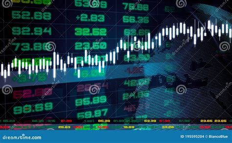 Stock Exchange Market Tickers Dashboard With Graphs And Charts Stock