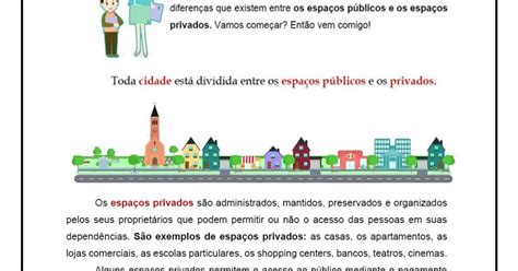 Atividades Sobre Espaço Publico E Privado