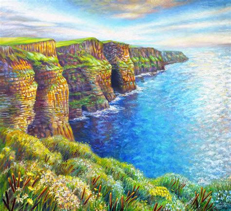 Cliffs Of Moher Painting By Nancy Tilles Pixels