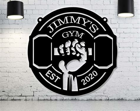 Personalized Gym Sign Custom Fitness Center Signs Custom Etsy