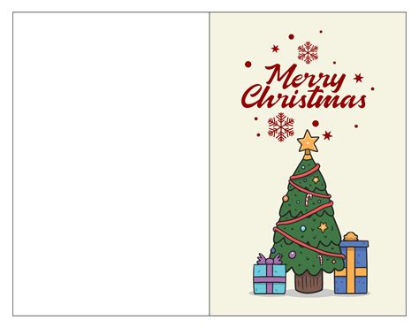 Christmas Card Templates 10 Free Pdf Printables Printablee