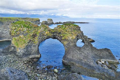 Gatklettur Rock Arch At Arnarstapi Near Hellnar Snaefellsnes