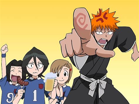 anime bleach rukia kuchiki ichigo kurosaki karin kurosaki yuzu kurosaki hd wallpaper peakpx