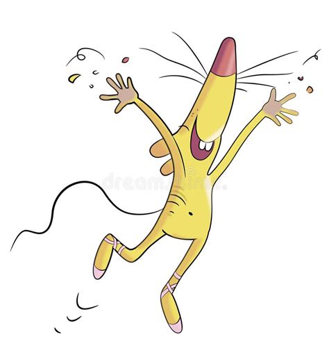 Cartoon Mouse in Ballet Shoes Stock Vector - Illustration of ballet