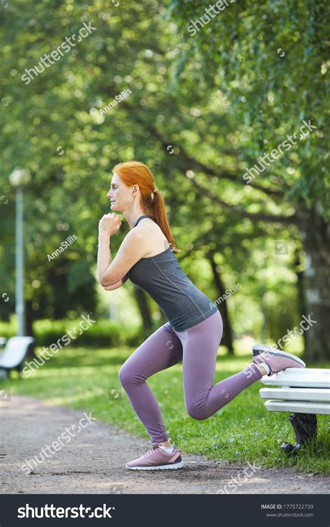 Side View Sporty Redhead Mature Woman Stock Photo Shutterstock