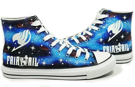 Fairy Tail Anime Logo Cosplay Shoes Canvas Shoes Hand