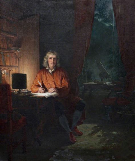 Sir Isaac Newton 16421727 In His Study Art Uk
