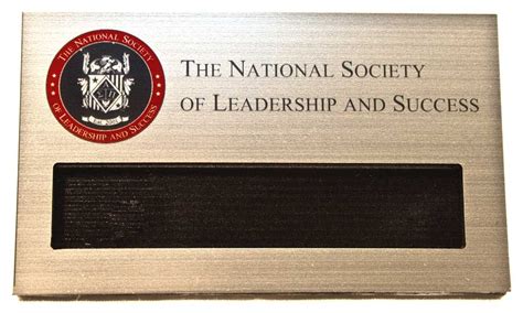 The national society of leadership and success is the nation's largest leadership honor society and collegiate leadership development program. small_NameTag1.jpg https://www.societyleadership.org/shop ...
