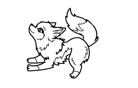 Gambar Wolf Template Animal Templates Free Premium Cute Coloring Page