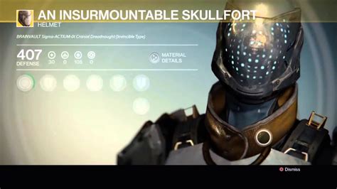 Destiny An Insurmountable Skullfort Exotic Titan Helm Youtube