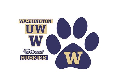 Washington Huskies Paw Logo Wall Decal Shop Fathead® For Washington