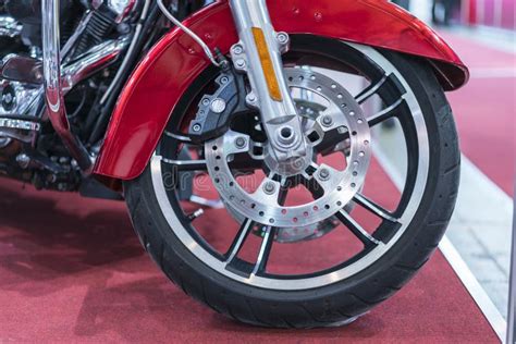 Brakes Close Up On A Motorcycle Motorbike Disk Brake Stock Image