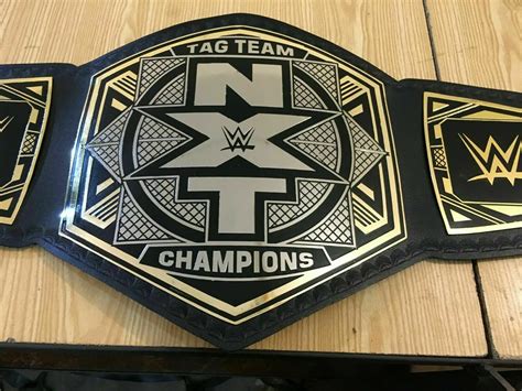 New Wwe Nxt Tag Team Championship Belt Adult Size Leather Belt 4mm