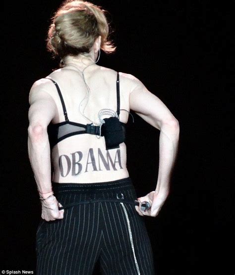Surprise Endorsement Madonna Backs Obama With A Temporary Tattoo