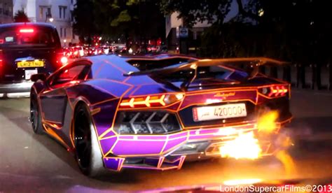 Video Tron Lamborghini Aventador Spitting Flames In London Gtspirit