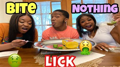 Bite Lick Or Nothing Challenge Youtube